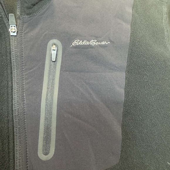 Eddie Bauer Fleece Jacket Mens Size 3XLT Black Full Zip Hiking Casual - Picture 3 of 9